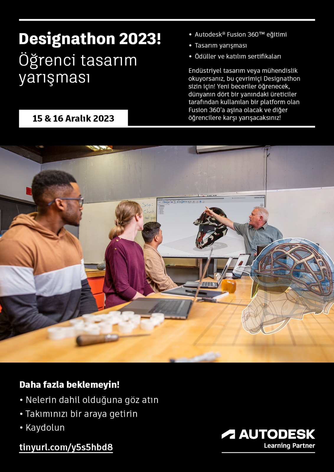 Öğrenci tasarım yarışması afişi